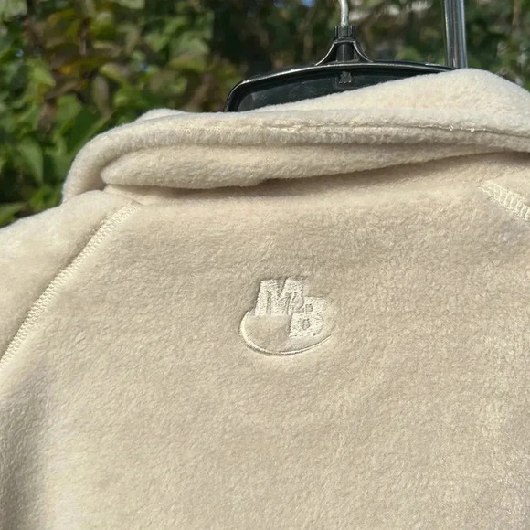 Vtg,NWOT,heavy Fleece zip up Vest men,unisex,Cream  sportsman,fisherman,L & XL - Picture 13 of 15